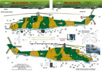 HUN72074 Mi-24 Hind Stencils ungarische Luftwaffe