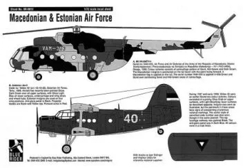 BR7812 Mazedonische und estländische Luftwaffe