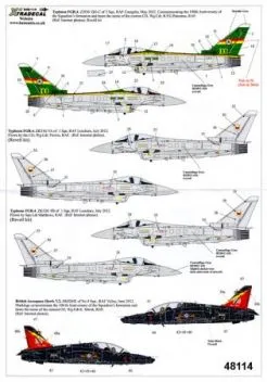 XD48114 Typhoon FGR.4 & Hawk T.2 RAF Jubiläumsanstriche