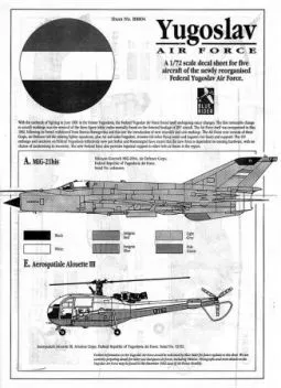 BR7804 Jugoslawische Luftwaffe, 1992