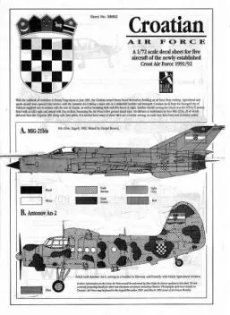 BR7802 Kroatische Luftwaffe, 1991/92