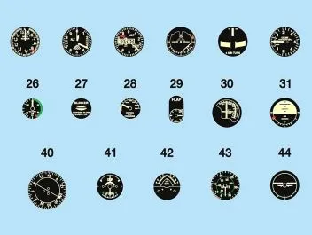 AS32AJET Cockpit-Instrumente für frühe alliierte Jets