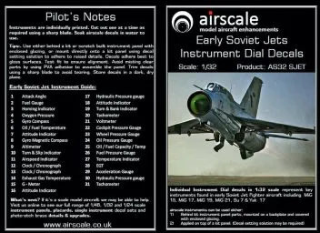 AS32SJET Cockpit-Instrumente für frühe sowjetische Jets