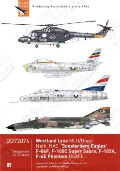 DD72074 Lynx niederländische Marine & Jets USAFE Soesterberg