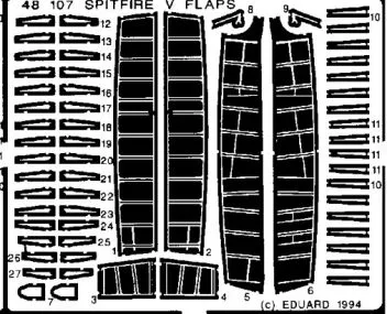 ED48107 Spitfire Mk.V Landeklappen