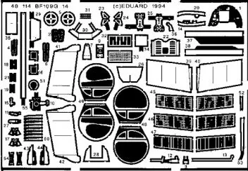 ED48114 Bf 109 G-14 Detail Set