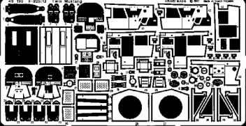 ED48190 F-82E/G Twin Mustang Detail Set; 1 Set