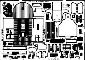 ED48236 P-47N Thunderbolt Detail Set