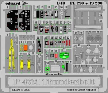 ED49290 P-47M Thunderbolt Detail Set