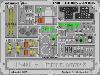 ED49305 P-40B Warhawk Detail Set