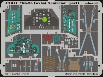 ED49311 MiG-25 Foxbat-A Innendetails