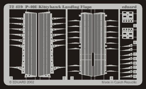 ED72419 P-40E Warhawk Landeklappen