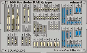 ED73006 Sitzgurte RAF WK II Q-Typ