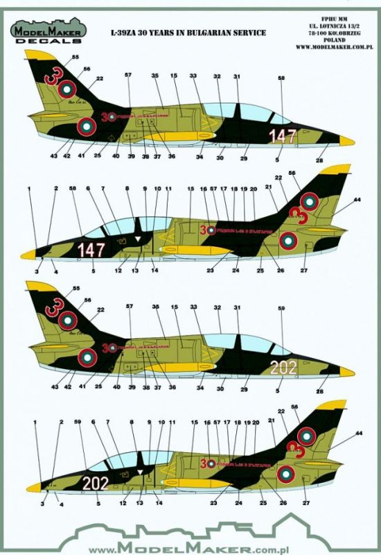 L-39ZA Albatros Bulgarische Luftwaffe