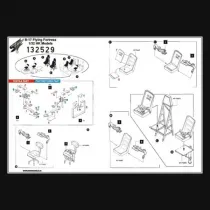 HG132529 B-17 Flying Fortress Sitzgurte und -bezüge