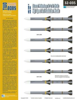 TB32035 AIM-120B/C AMRAAM und AGM-88C HARM Beschriftungen
