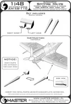 AM48110 Spitfire Mk.Vb Hispano Mk.II 20 mm verkleidete MK-Rohre