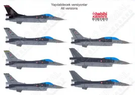 BDT72014 F-16C/D Block 40 Fighting Falcon türkische Luftwaffe inklusive Solo Türk Demo-Jet