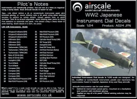 AS24JPN Cockpit Instruments for Imperial Japanese Army & Navy Aircraft WW II