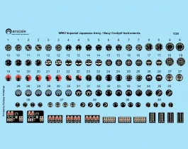 AS24JPN Cockpit-Instrumente für japanische Army & Navy Flugzeuge WK II