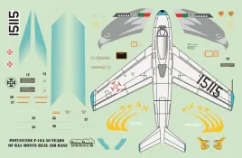 MOD48070 F-16A Fighting Falcon portugiesische Luftwaffe Jubiläumsanstrich