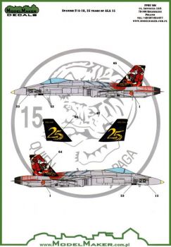 MOD48093 EF-18M Hornet Anniversary Finish 25 Years Ala 15