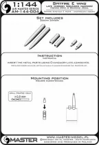 AM44004 Hispano 20 mm Cannon Barrels and .50 cal. (12.7 mm) Barrels in Fairings