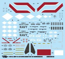 DXM48025 F/A-18F Super Hornet VFA-102 Diamondbacks