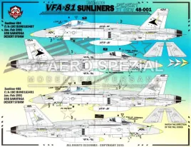 BMA48001 F/A-18C Hornet VFA-81 Sunliners