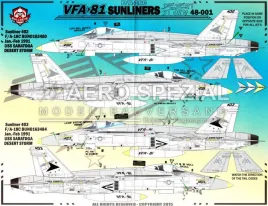 BMA48001 F/A-18C Hornet VFA-81 Sunliners