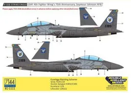 DXM14011 F-15E Strike Eagle 4th Fighter Wing Jubiläum