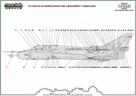 MOD72083 Su-22M-4 Fitter-K/Su-22UM-3K Fitter-G Stencils polnische Luftwaffe