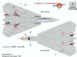 HUN48194 F-14A Tomcat Miss Molly VF-111 Sundowners