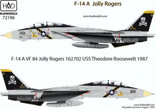 HUN72196 F-14A Tomcat VF-84 Jolly Rogers 1987