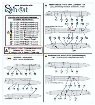 SY72919 Mirage 2000 Nationalitätskennzeichen und Stencils