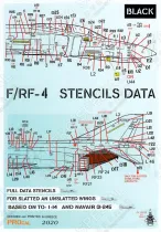 PRO480906B F-/RF-4 Phantom II Stencils in FS 37038 (Black)