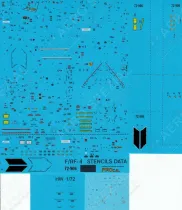 PRO720906G F-/RF-4 Phantom II Stencils in FS 36118 (Gunship Grey)