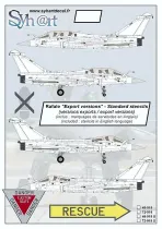 SY72918S Rafale Stencils in englischer Sprache