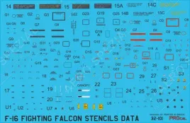 PRO320101 F-16C/D Fighting Falcon Stencils