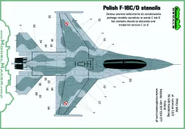 MOD32073A F-16C/D Fighting Falcon Stencils polnische Luftwaffe