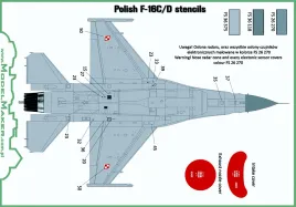 MOD32073A F-16C/D Fighting Falcon Stencils polnische Luftwaffe