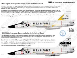 DRD4809 F-102A Delta Dagger westliche Air-National-Guard-Einheiten