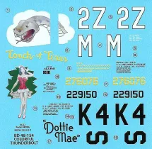 BD48154 P-47D Thunderbolt Touch of Texas & Dottie Mae