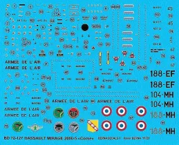 BD72127 Mirage 2000-5F Corse & Lorraine