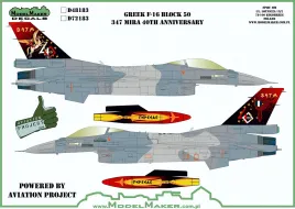 MOD72183 F-16C Block 50 Fighting Falcon 40 Years 347 Mira