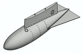 PR48R017 J 29 Tunnan Zusatztanks Typ 1 (mit Heckflossen)