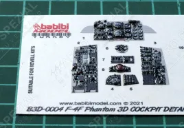 B3D32004 F-4F Phantom II 3D-gedruckte Cockpitdetails