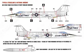 CD72142 F-104A/B/C Starfighter U.S. Air Force