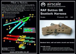 SB32QK Sitzgurte für Flugzeuge RAF WK II