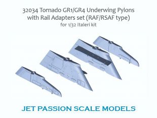 JP32034 Tornado GR.1/GR.4 Unterflügelpylone mit Startschienen (für Italeri)